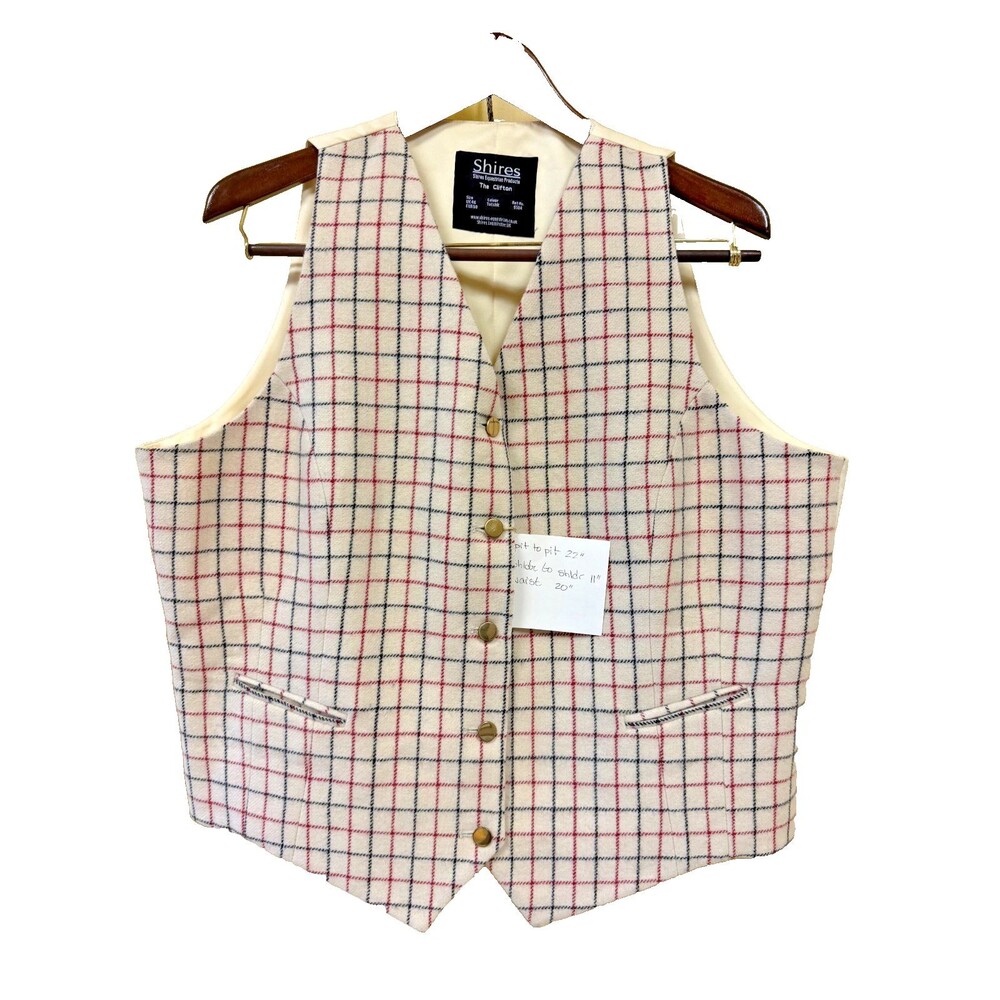 Shires Tattersall Women's Vest - US 14 FoxHunting NWT